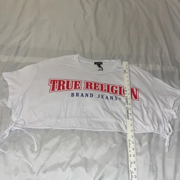 True Religion Drawcord Crop Top - Picture 5 of 7